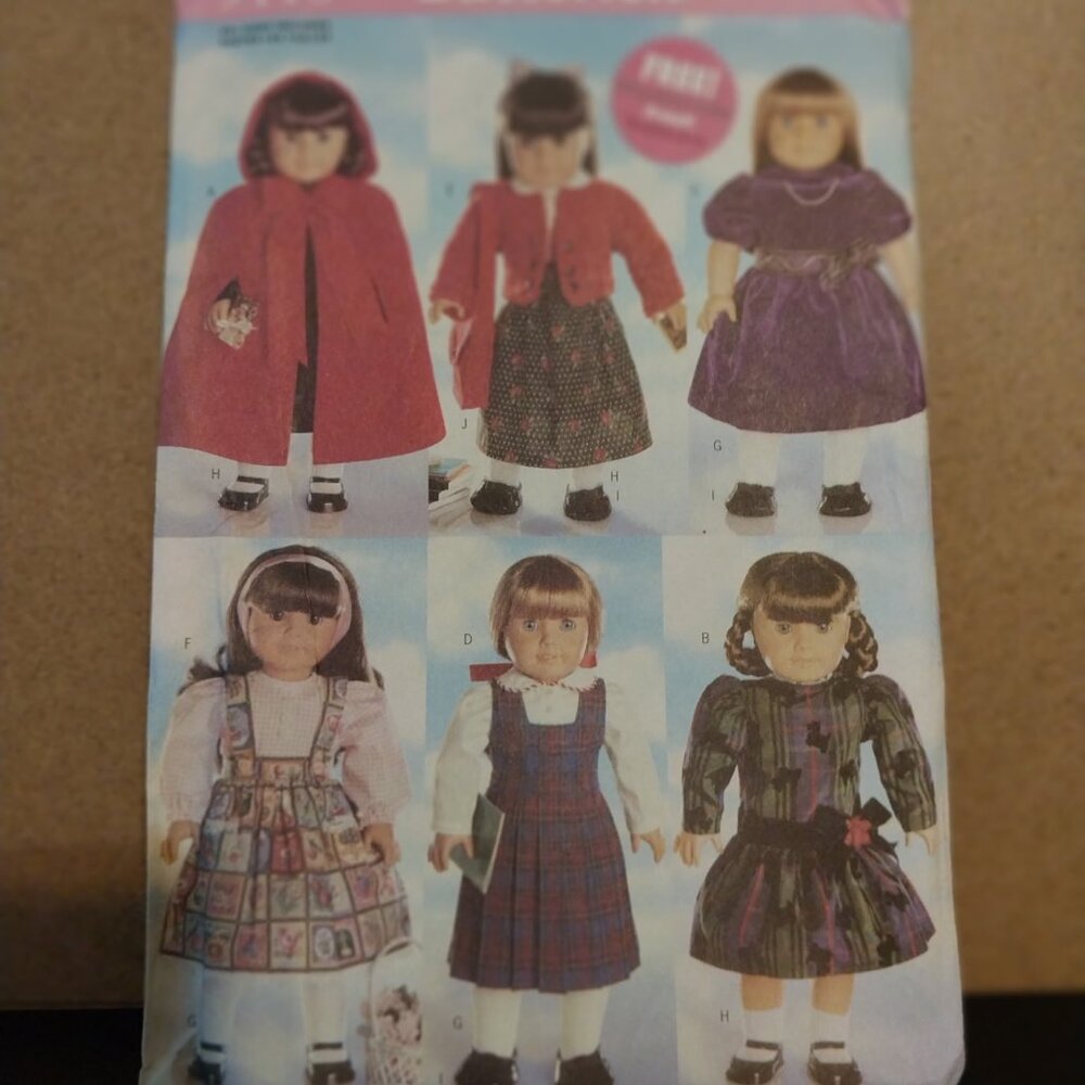 SEWING PATTERNS Butterick 5110 18" Doll clothes.